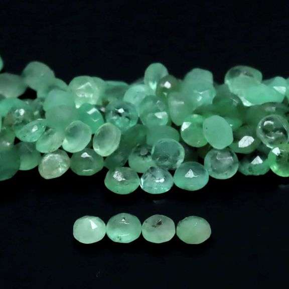 Round cut! 5.75ct 138pc REAL Zambain Emerald set!