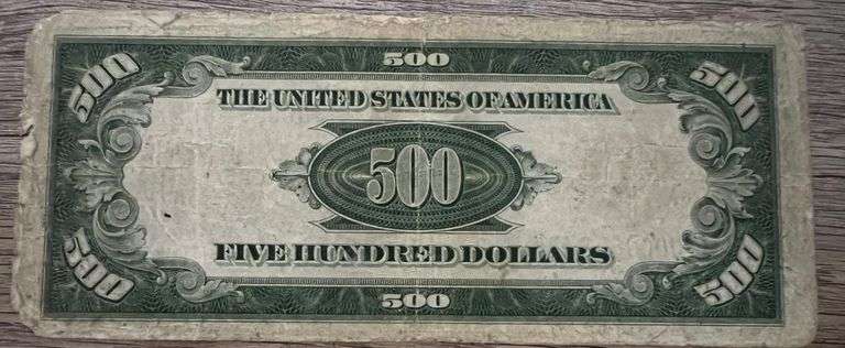500 Dollar U.S Bill