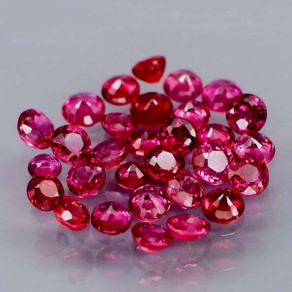 Untreated!!! 2.43ct set of rose pink Sapphires!