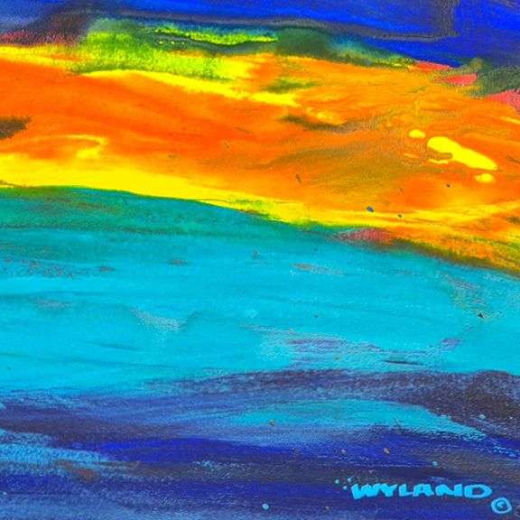 Untitled Abstract by Wyland