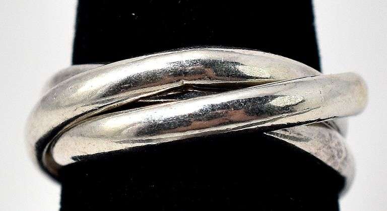 Three Hoop Stackable Ring in Sterling Silver