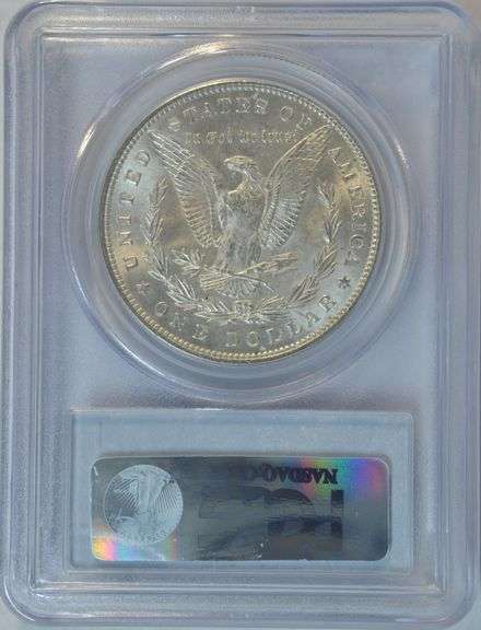Better near Gem BU 1896 Morgan Silver Dollar. PCGS MS64