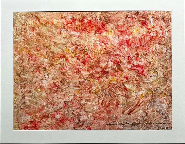 Original Oil on Paper "Abstract Series" by Kamran Khavarani