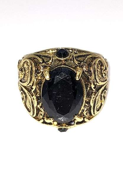 Men's 14 Kt Yellow Gold Plate 3.5 Ct Lab Simulated Diamond Ring