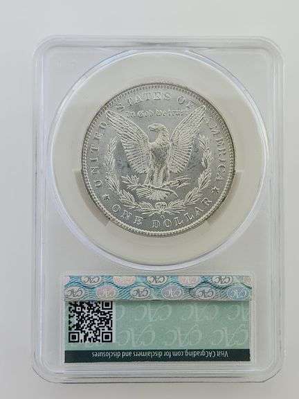 1885 O Morgan Silver Dollar, CAC MS62