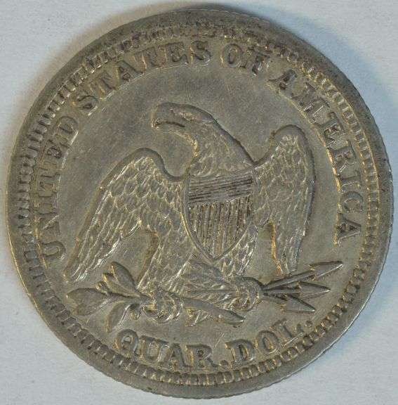 Attractive collectible 1858 No Motto Liberty Seated Quarter