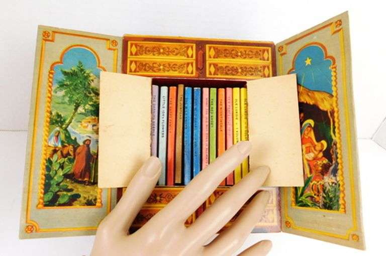 1940's Boxed Set of Fairy Tale Miniature Books, Denmark