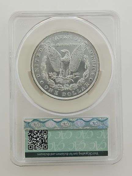 1885 Morgan Silver Dollar, CAC MS62