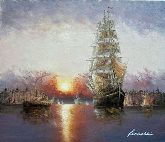 VERY NICE UNIQUE OIL PAINTING ON CANVAS