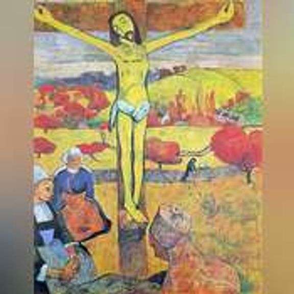 Collectible Vintage Color Plate by Paul Gauguin Circa 1967. Paul Gauguin The Yellow Christ