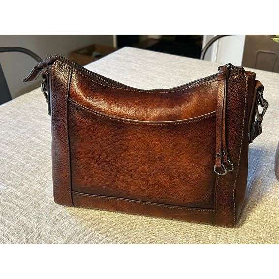 Genuine Leather Crossbody Satchel Purse