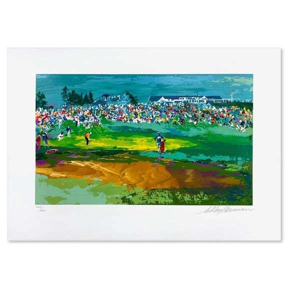 Home Hole at Shinnecock by LeRoy Neiman (1921-2012)
