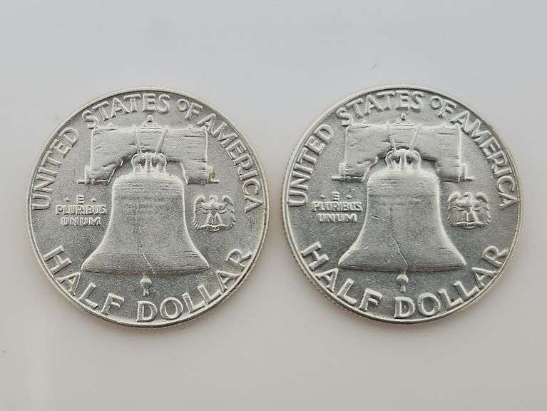 1962 D & 1963 D Franklin Half Dollars