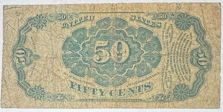 Bob Hope 50 Cent Fifth Series Fractional Currency Note