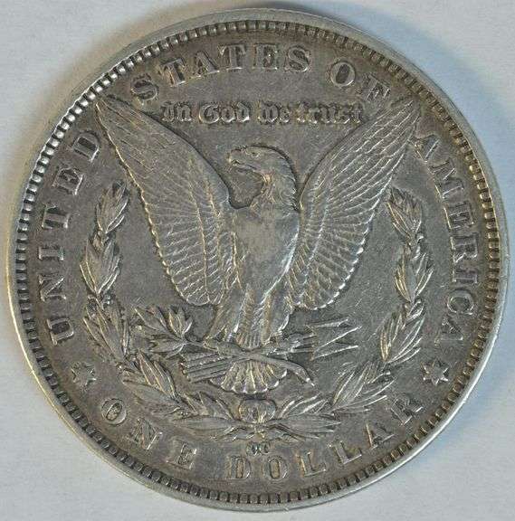 Very sharp XF 1891-CC Morgan Silver Dollar. Key date