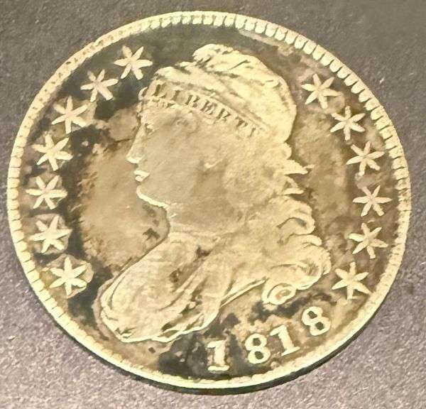 1818 Bust Half