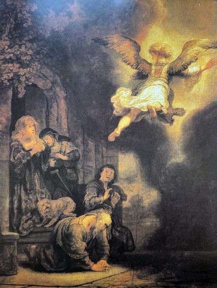 Rembrandt van Rijn, The Angel Leaving Tobias and His Family