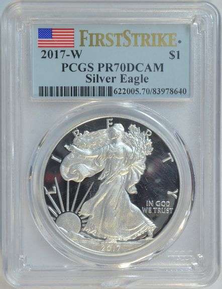 Flawless 2017-W PCGS PR70DCAM FIRST STRIKE $1 Silver Eagle