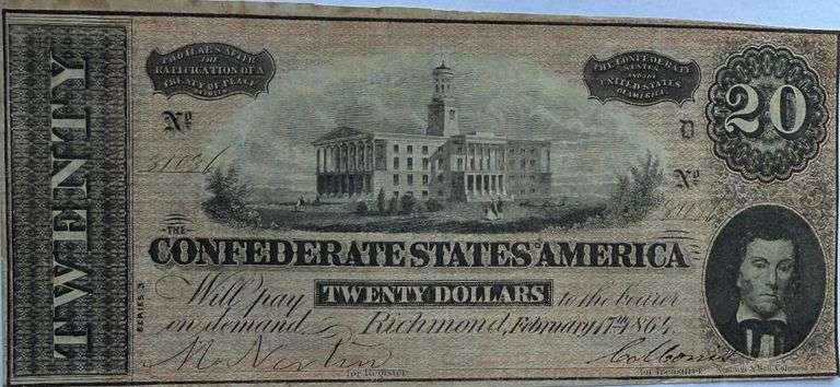 $20 1864 Series CSA Note.