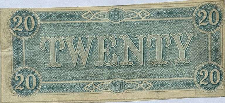 $20 Unc 1864 Series CSA Note.
