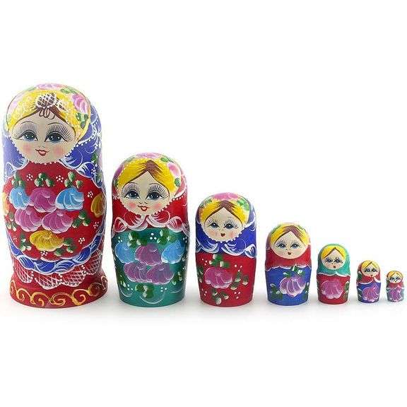 Handmade Russian Matryoshka Nesting Dolls