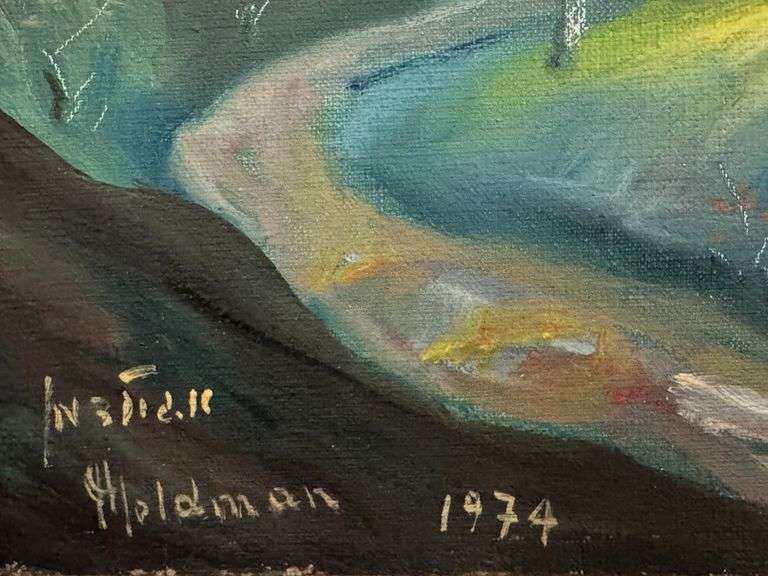 Breathtaking oil on canvas by Albert Goldman (1922-2011)