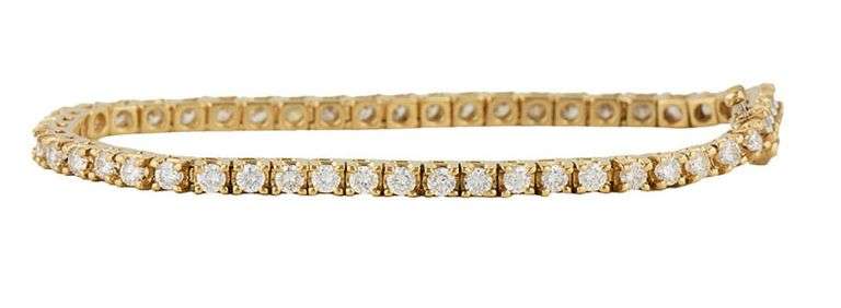 3.50ctw Round Diamond Tennis Bracelet in 14K