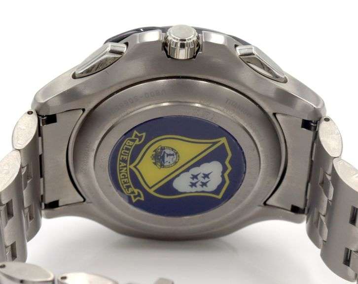 Citizen Eco Drive stainless steel blue angel sky Hawk watch