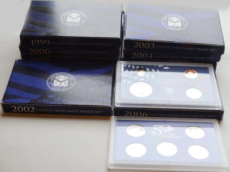 1999-2006 Complete US Proof Set Run.