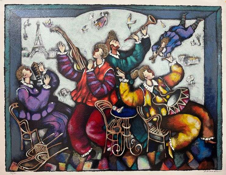 Highly sought-after artwork by Michael Kachan Michael Kachan Merry Music