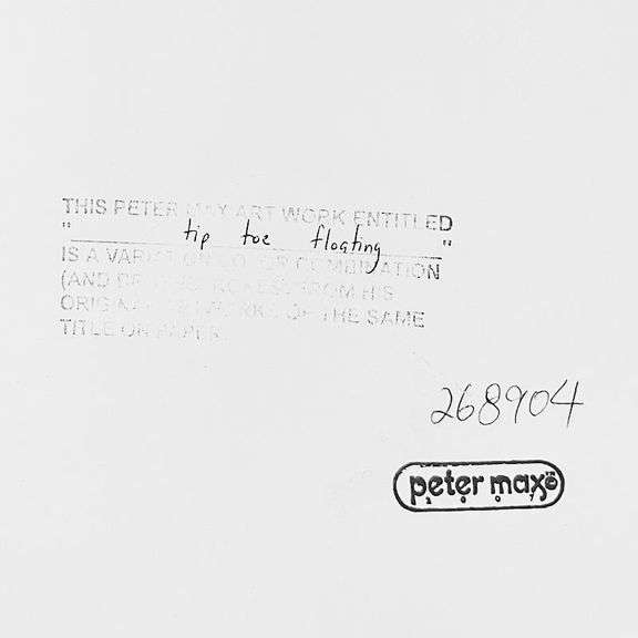 Tip Toe Floating by Peter Max