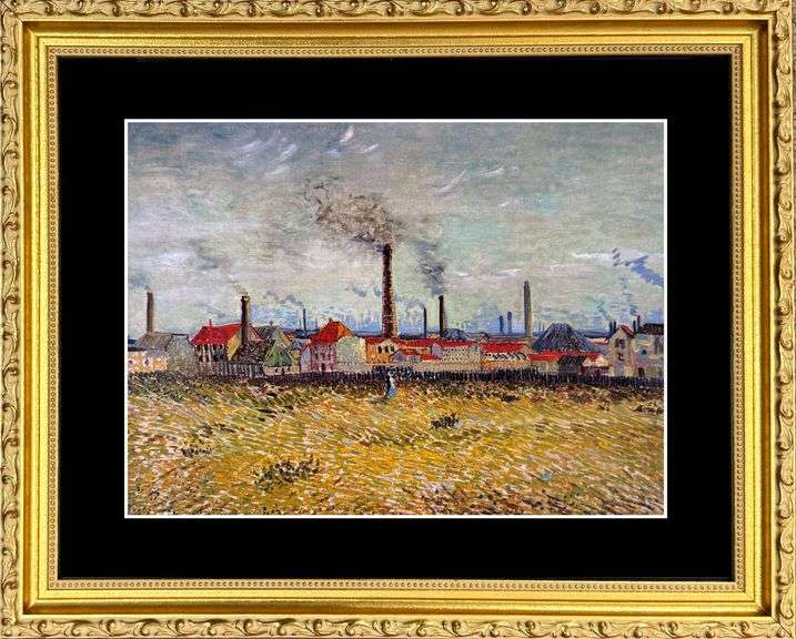 Collectible Vincent Van Gogh, Factories at Clichy, 1887