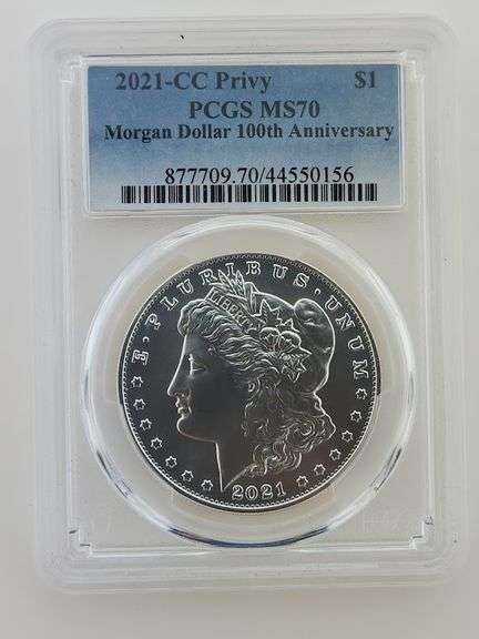 2021 CC Privy, PCGS MS70 - 100th Anniversary Morgan Dollar
