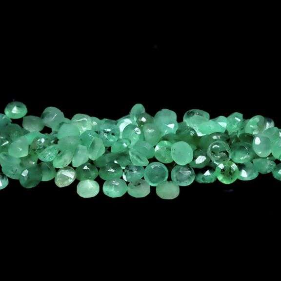 Round cut! 5.75ct 138pc REAL Zambain Emerald set!