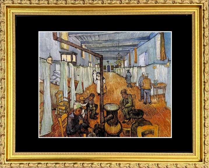 Collectible Vincent Van Gogh, Hospital Ward at Arles, 1889