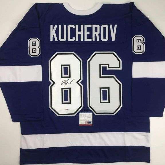 Signed Nikita Kucherov Tampa Bay Hockey Jersey