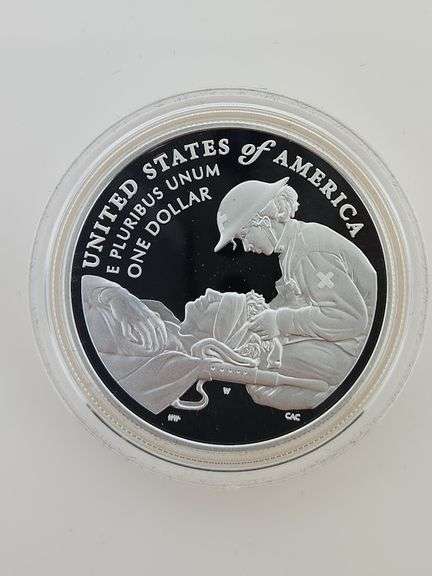 2022-W $1 National Purple Heart Hall of Honor PR DCAM