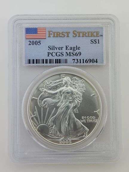 2005 American Silver Eagle, PCGS MS69