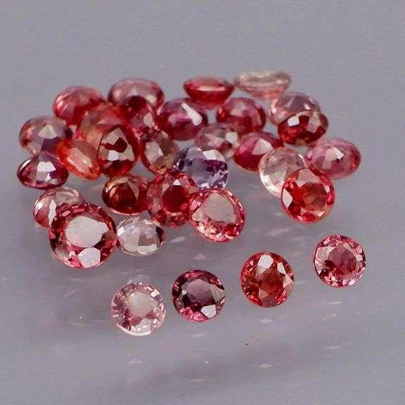 Untreated!!! 3.15ct set of rose pink Sapphires!