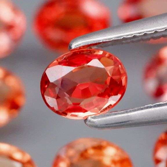 Vivid! 3.48ct TOP MANDARIN ORANGE Sapphire set!!!