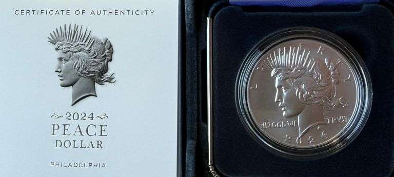 2024 Unc Peace Silver Dollar