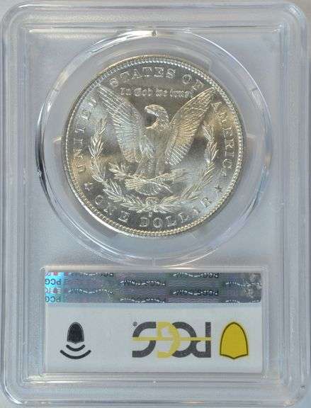 Shimmering-white Gem BU 1881-S Morgan Silver Dollar. PCGS MS65