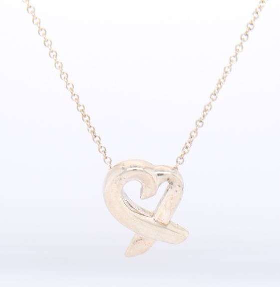 Tiffany & Co Paloma Picasso Heart Pendant on Chain Necklace
