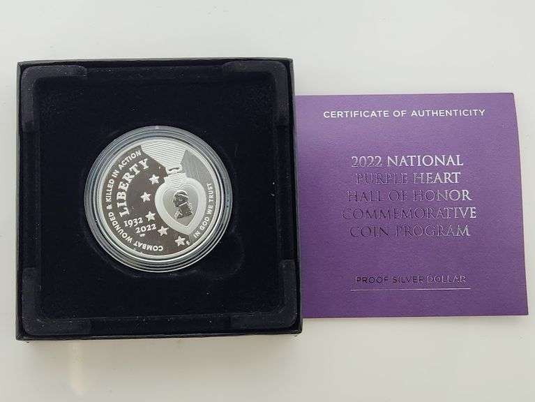 2022-W $1 National Purple Heart Hall of Honor PR DCAM
