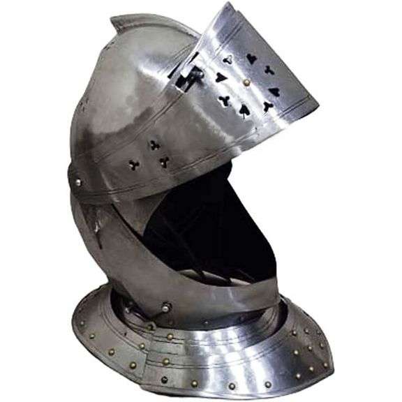 Medieval Knight European Close Armor Helmet