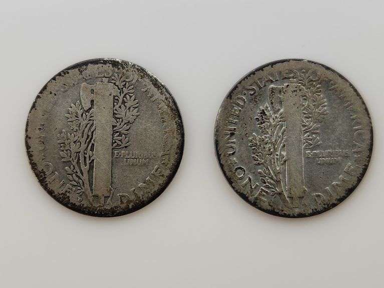 1921 & 1921 D Mercury Silver Dimes, "Better Dates"
