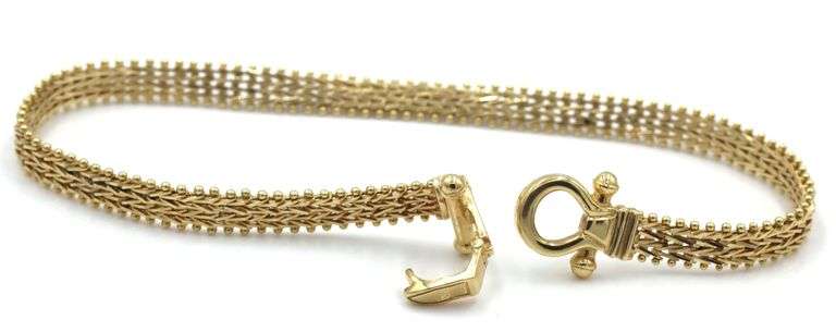 Practical and Pretty 14K YG Riccio Style Bracelet