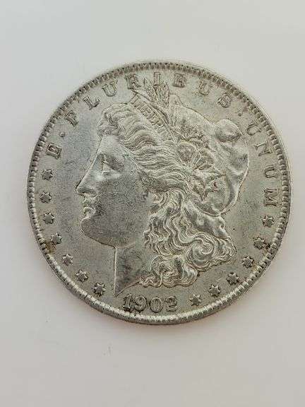 1902 O Morgan Silver Dollar, Circulated "Cleaned"