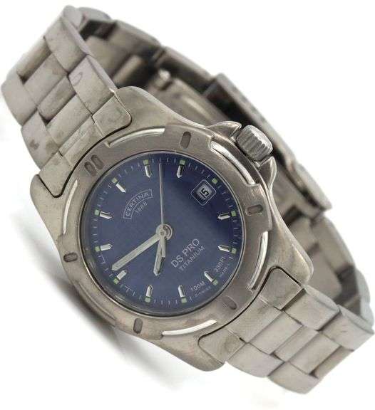 Certina ladies Titanium blue dial watch