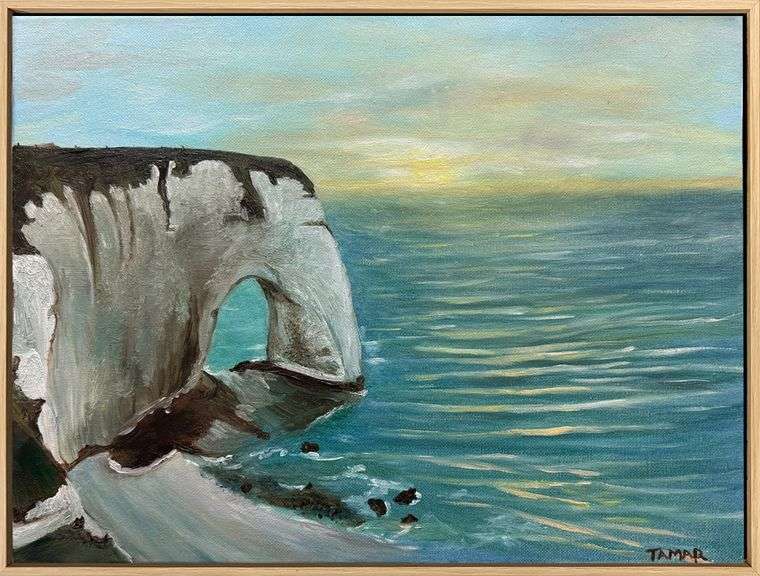 Vibrant Sea Tones in Acrylic by Tamar Tamar Zion Quality